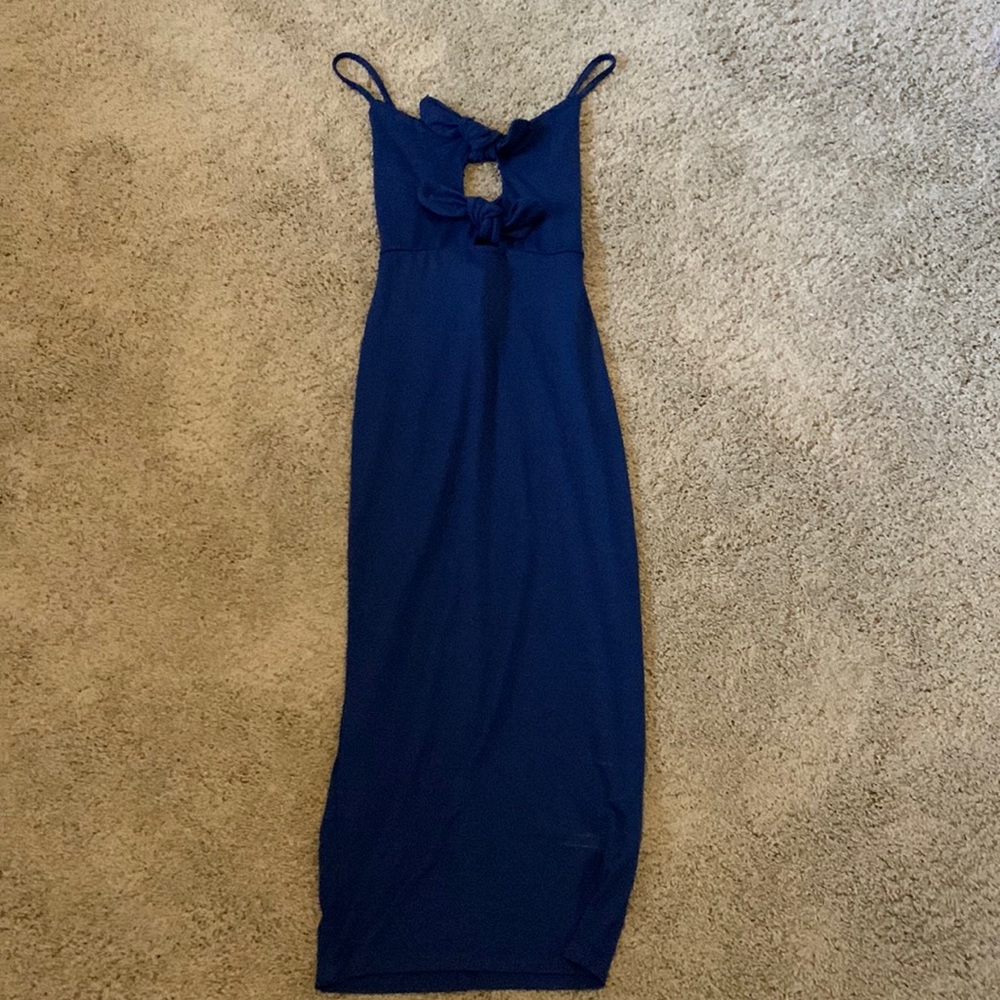 ASOS navy blue midi dress sz 0